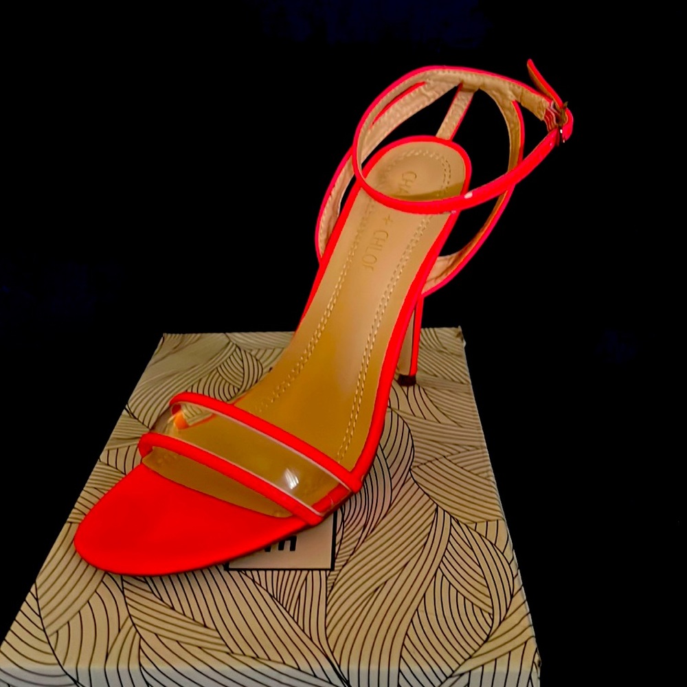 Pink neon heels